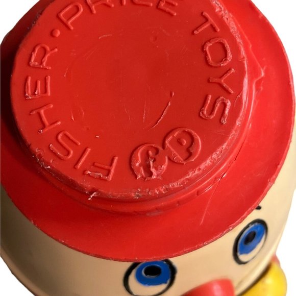 Vintage Fisher Price Humpty Dumpty Pull Toy 736 With Working Pulling Cord - Picture 3 of 12